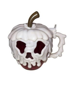 Disney Parks Red Poison Apple Stein Cup Glow In The Dark Halloween Snow White